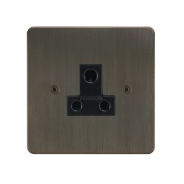 Horizon Classic Unswitched Socket 5 amp Chocolate Bronze Lacquered