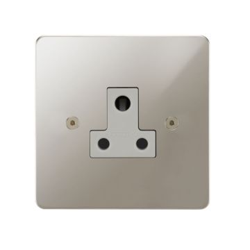 Horizon Classic Unswitched Socket 5 amp Polished Nickel Plate