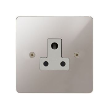 Horizon Classic Unswitched Socket 5 amp Polished Stainless Steel