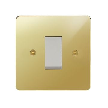 Horizon Classic 45 amp Cooker Control Switch Polished Brass Lacquered