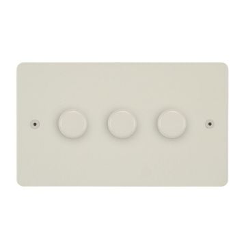 3 Gang 200w Trailing Edge LED Dimmer Switch 