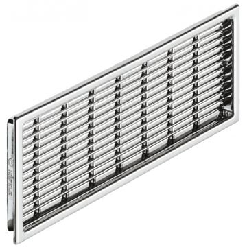 Recessed Vent 220 x 57 mm Polished Chrome