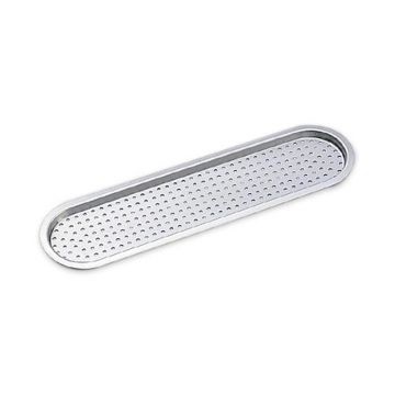 Recessed Perforated Ventilator 150 x 40 mm Satin Stainless Steel
