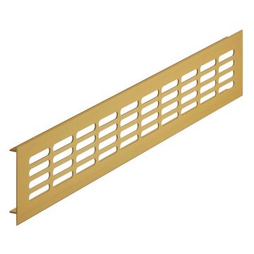 Concealed Fix Ventilator Grille 100 x 400 mm Gold Anodised