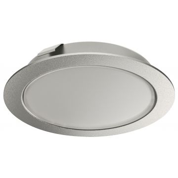 Loox 24v LED 3035 Downlight 65 mm Cool White 4000 K Silver Anodised