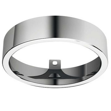 Loox Round Bezel 66 mm for Downlights Polished Chrome Plate