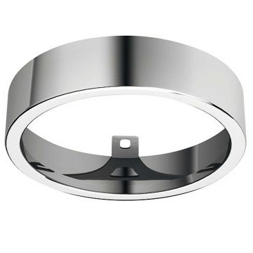Loox Round Bezel 66 mm for Downlights Satin Stainless Finish