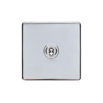 Heritage Vintage 1 Gang Intermediate Dolly Switch Polished Chrome Plate