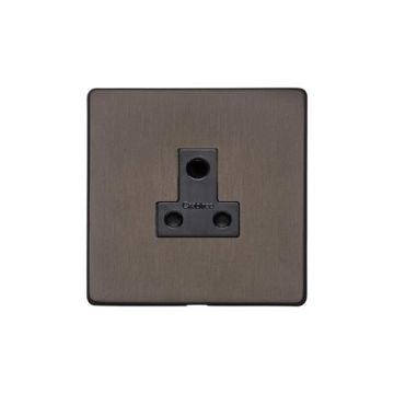 Heritage Vintage 1 Gang 5A Unswitched Socket Matt Bronze Lacquered