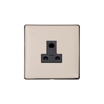 Heritage Vintage 1 Gang 5A Unswitched Socket Satin Nickel Plate