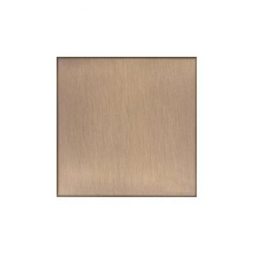 Winchester Single Blank Plate Square Concealed Fixing White Trime -Polished Brass Lacquered
