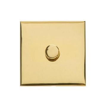 Winchester 1 Gang 2 Way Trailing Edge Dimmer-Polished Brass Lacquered
