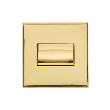 Winchester Fan Isolator Switch White Trim-Polished Brass Lacquered