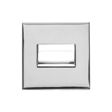 Winchester Fan Isolator Switch White Trim-Polished Chrome Plate