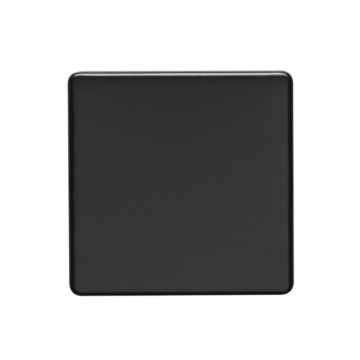 E-Lite Concealed 3 mm Single Blank Plate Matt Black Finish