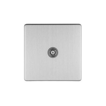 E-Lite Concealed 3 mm Single Co-Axial WH Satin Stainless Steel