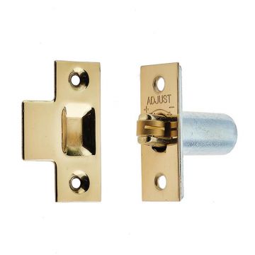 Adjustable Roller Catch Electro Brass Plated