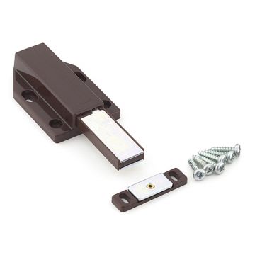 Magnetic Push Catch 40 mm Long Stroke Brown