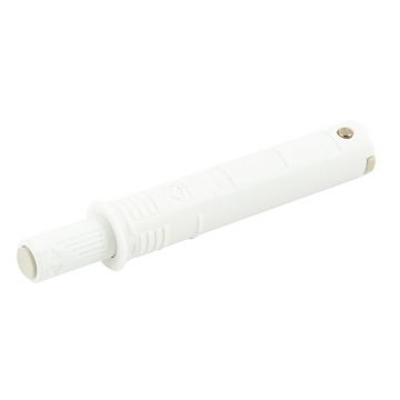 Push Catch with Buffer 10 x 50 mm Short Version White