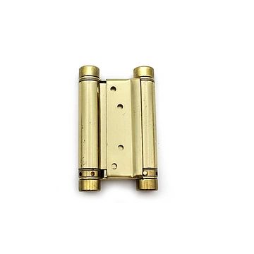 Double Action Spring Hinge 100mm Electro Brass Plated