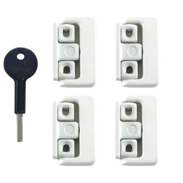 Yale 8K101 Window Lock Pack of 4 White
