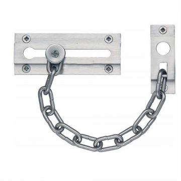 Security Door Chain Satin Chrome Plate