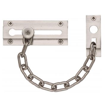 Security Door Chain Satin Nickel Plate