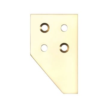 SDS Sash Window Stop Set includes 2 Stops & 4 Ferrules Polished Brass Lacquered