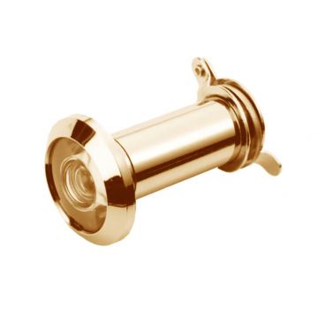 Door Viewer 180 Degree Door Thickness 35-60 mm Polished Brass Lacquered