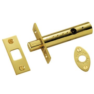 Banham R102 Mortice Security Bolt Polished Brass Lacquered
