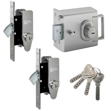 Banham L2000 & M2002 locks Satin Nickel Plate
