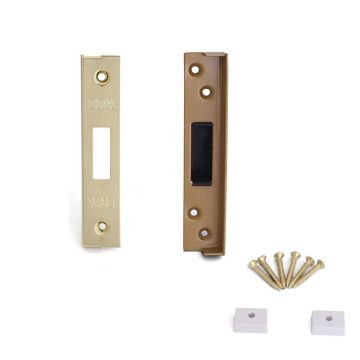 Deadlock Rebate Kit 13 mm Polished Brass Lacquered