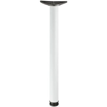 Tubular Table Leg 870 x 60mm White