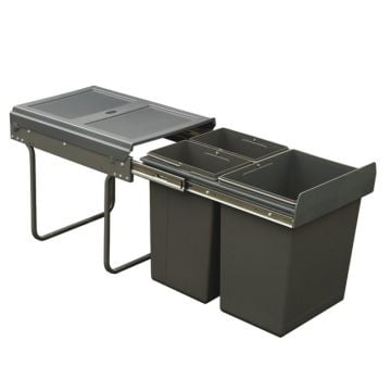 Hafele Pull Out Bin 40 Litres Soft Close
