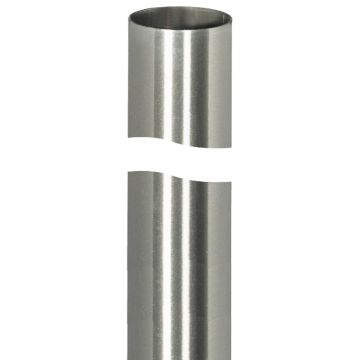 Steel Tube 1300 x 60 mm Cut to Length on Site Satin Stainless Finish