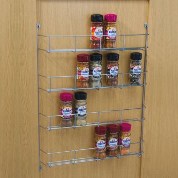 Spice and Packet Rack Four Tier Standard finish