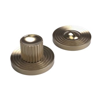 Bailey Suite Turn and Release 50 mm Rose Polished Brass Waxed