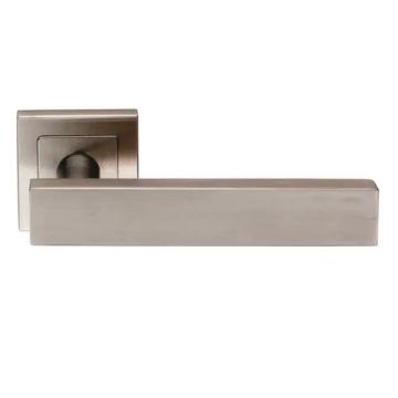 Rectangular lever handle Satin Stainless Steel
