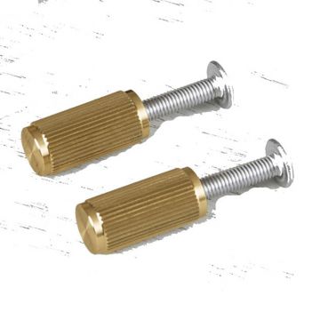 Linear Cabinet Knobs 12 mm Satin Brass Unlacquered