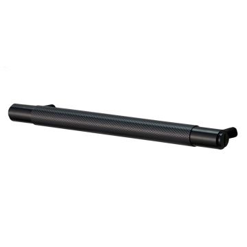Knurled Pull Bar Handle 18 x 160 mm Black