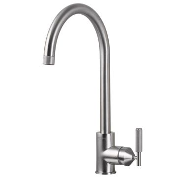 Buster + Punch Cross Knurled Mixer Tap Satin Stainless Steel