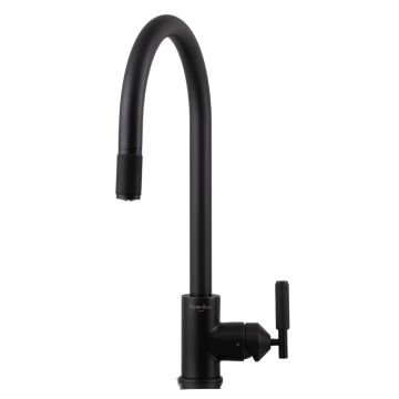 Buster + Punch Cross Knurled Pull Out Mixer Tap Welders Black