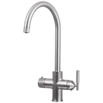 Buster + Punch Cross Knurled Boiling Water Tap Satin Stainless Steel