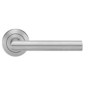 Rhodos lever handle Satin Stainless Steel