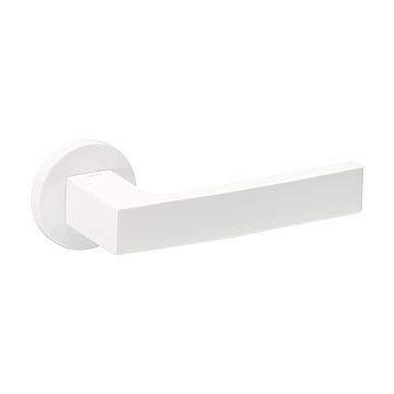Angolo 817 Lever Handle on Round Rose White