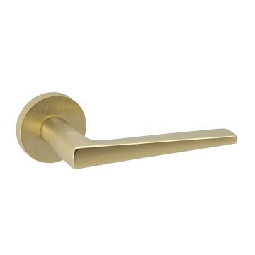 Slim 204 Lever Handle on Square Rose  Polished Chrome Plate