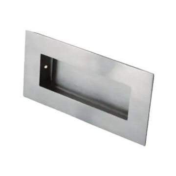 Flush Pull Handle 102 x 51 mm Satin Stainless Steel