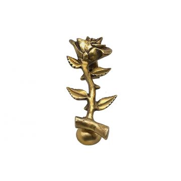 Rose Door Knocker (Aged Brass with Protective Sealant)