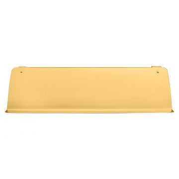 Hinged Letterplate Inner Tidy 305 x 95 mm Polished Brass Lacquered