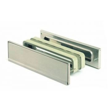 Fire Rated Letterplate Assembly FD 60 Mins 312 x 80 mm Polished Stainless Steel